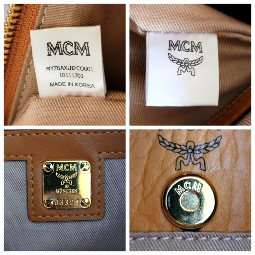 MCM Visetos Rabbit Brown Crossbody Bag - Picture 8 of 8